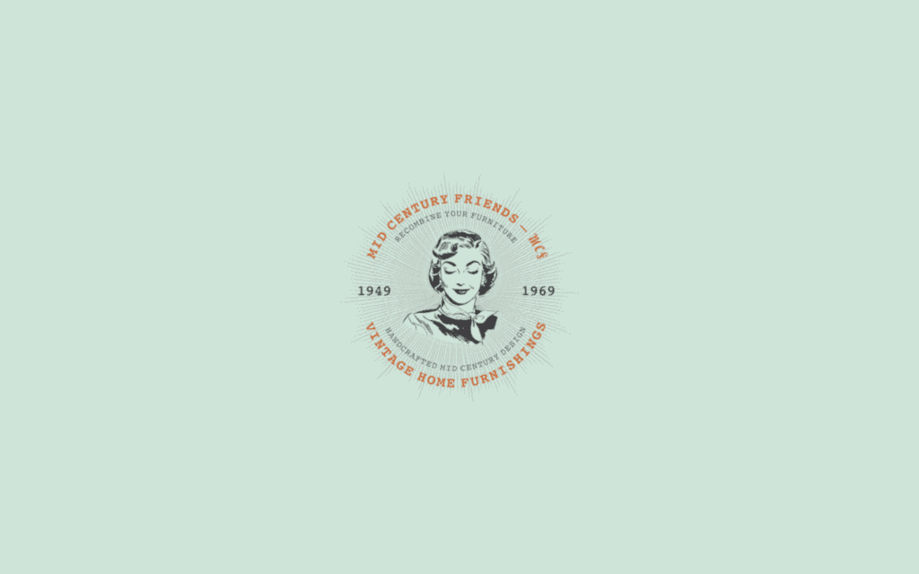Mid century Friends logo x