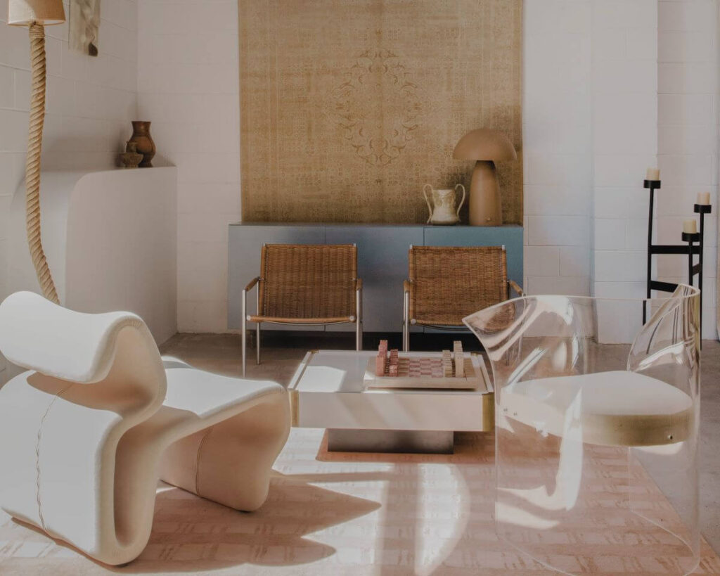 An interior view of the TIGMI Trading showroom in Byron Bay, NSW, Australia